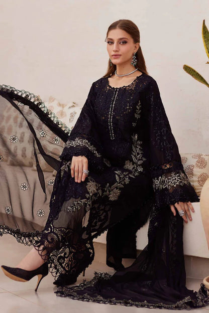 JCH-009 Maria B Heavy Embroidery 3PC Dhanak Suit