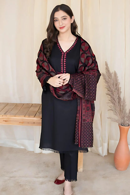 JCH-020 A Sling Heavy Embroidery 3PC Dhanak Suit