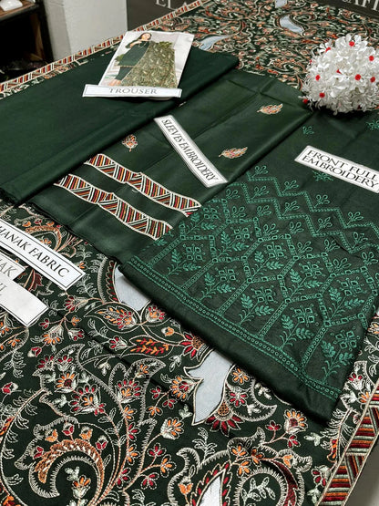 Bareeze Heavy Embroidery 3PC Dhanak Suit JCH-084