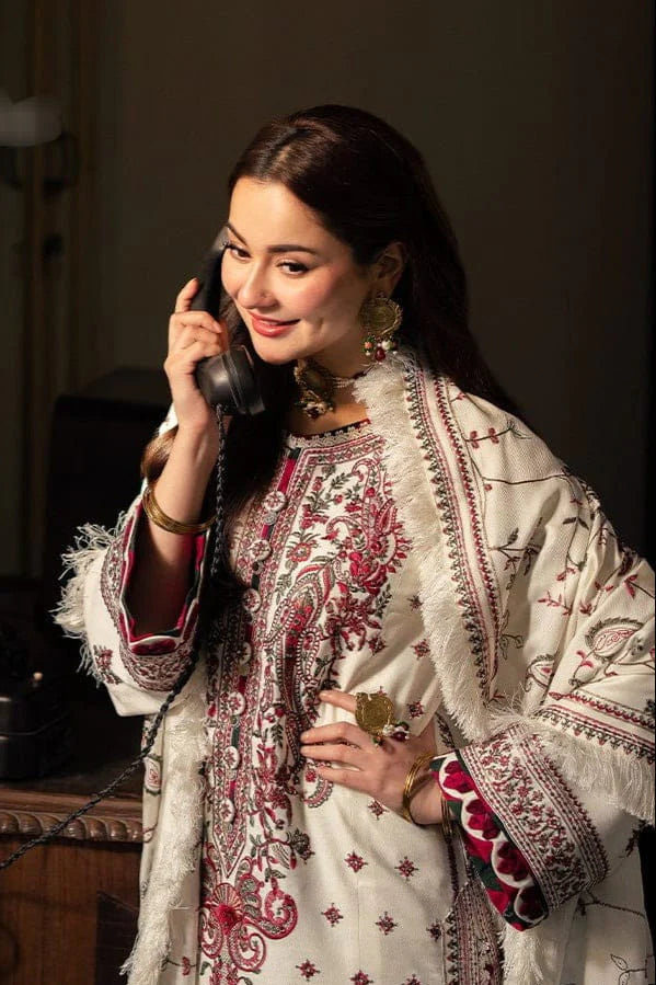 Asim Jofa Heavy Embroidery 3PC Dhanak Suit JCH-108