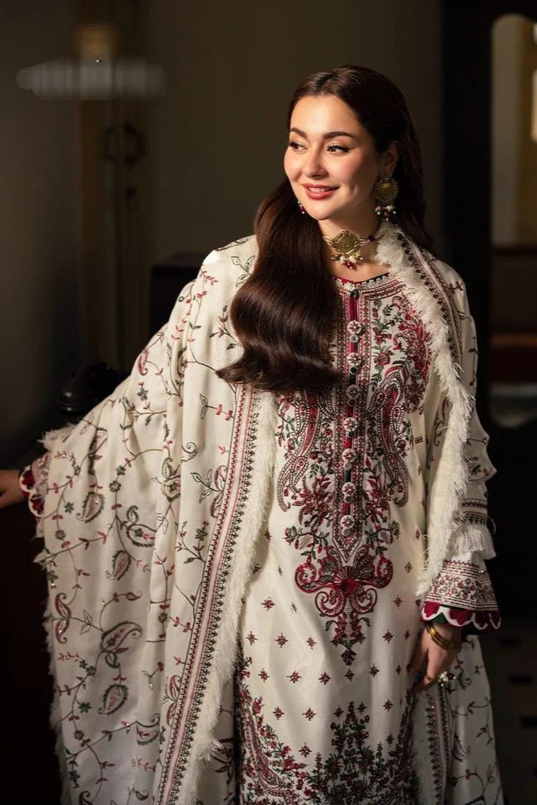 Asim Jofa Heavy Embroidery 3PC Dhanak Suit JCH-108