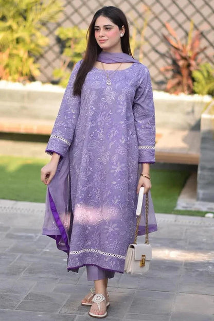 Nakoosh Heavy Embroidery 3PC Dhanak Suit JCH-195
