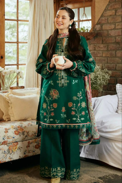 CoCo Heavy Embroidery 3PC Dhanak Suit JCH-083