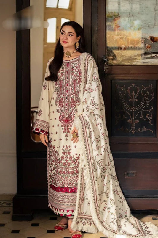 Asim Jofa Heavy Embroidery 3PC Dhanak Suit JCH-108