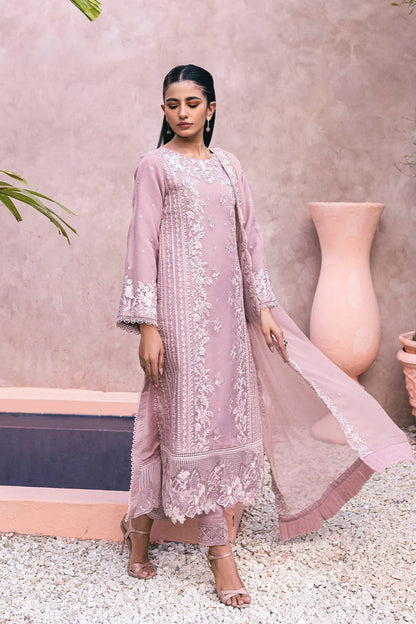 Azure Heavy Embroidery 3PC Dhanak Suit JCH-111