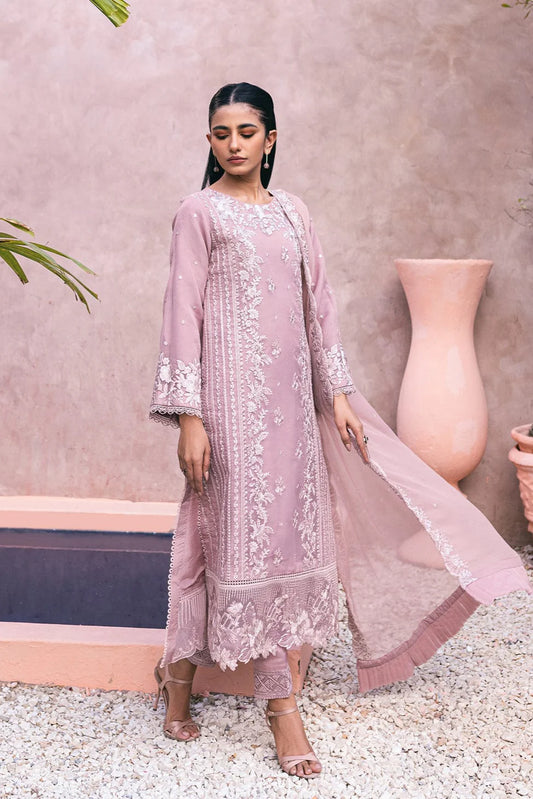 Azure Heavy Embroidery 3PC Dhanak Suit JCH-111