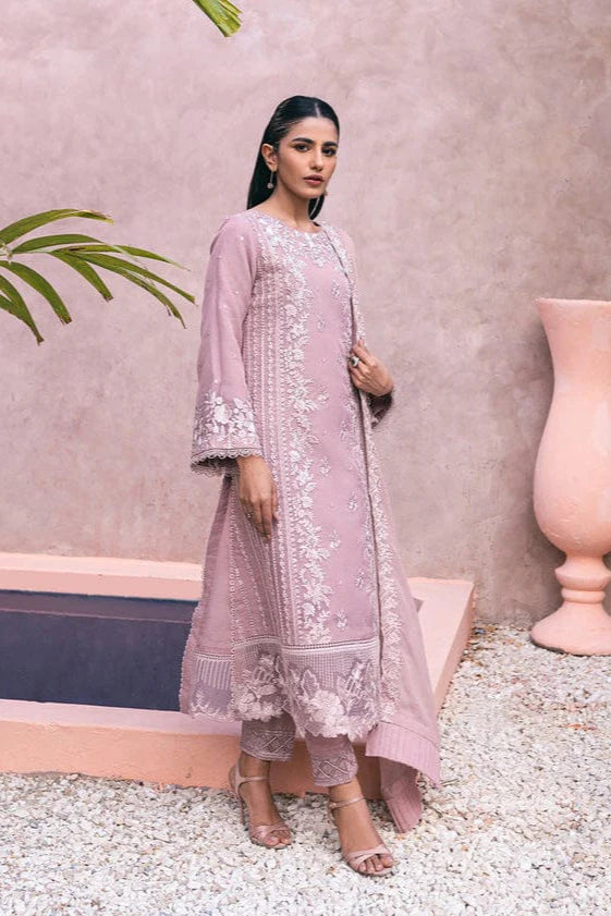 Azure Heavy Embroidery 3PC Dhanak Suit JCH-111