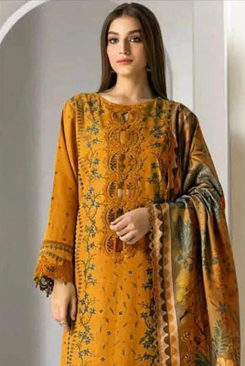Sobia Nazir Heavy Embroidery 3PC Dhanak Suit JCH-184