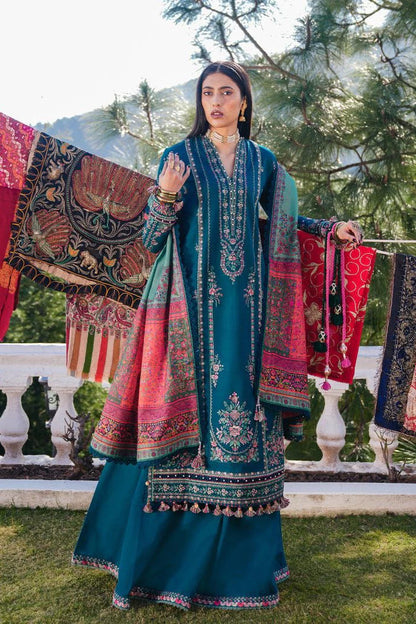 JCH-006 Hussain Rehar Heavy Embroidery 3PC Dhanak Suit