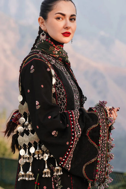 JCH-024 Hussain Rehar Heavy Embroidery 3PC Dhanak Suit