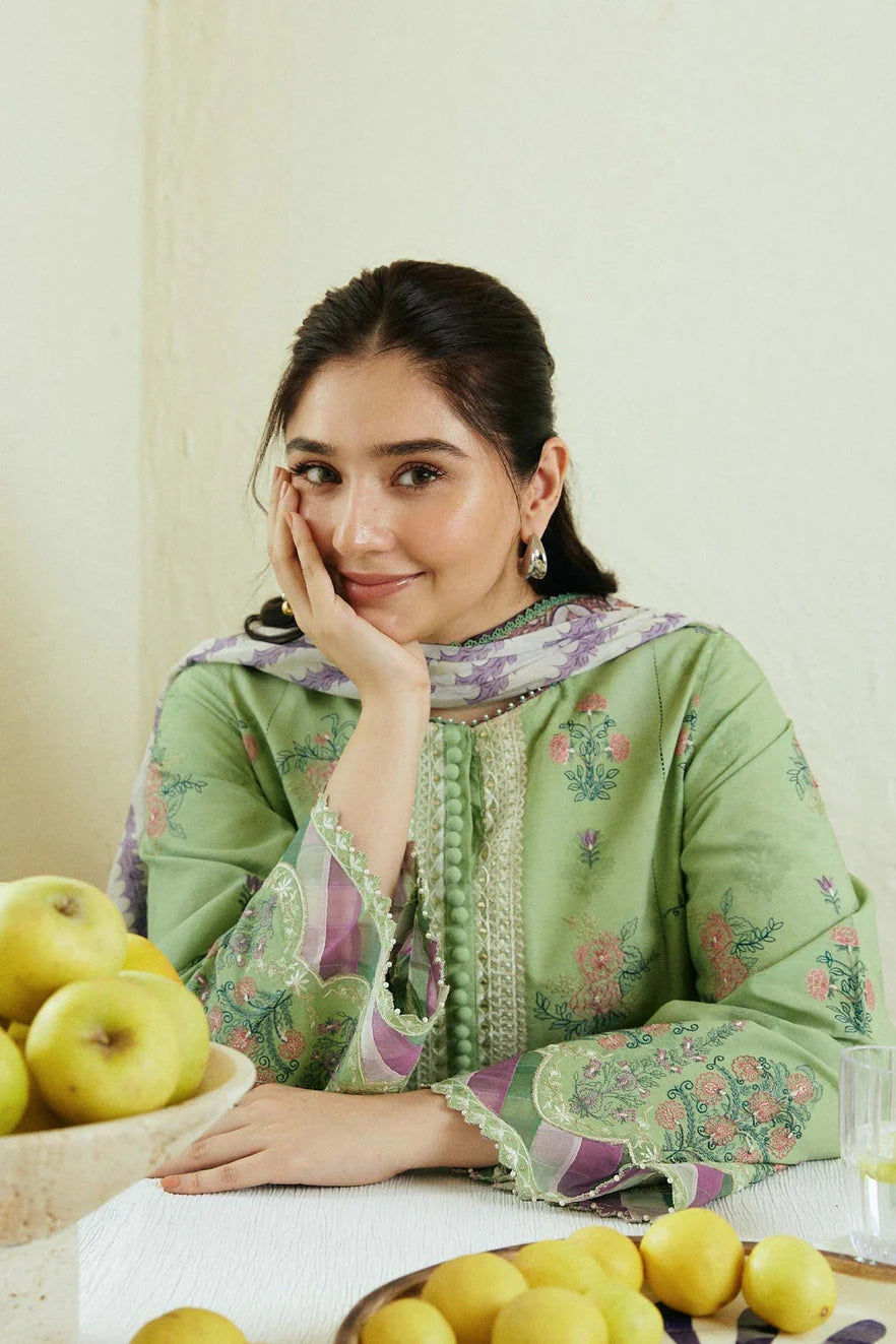 Zara Shah Jahan Heavy Embroidery 3PC Dhanak Suit JCH-082