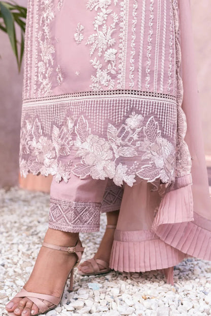 Azure Heavy Embroidery 3PC Dhanak Suit JCH-111