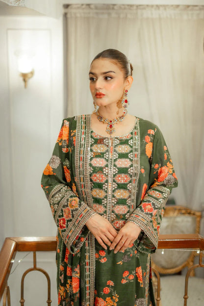 Aneelas (Kareena kapoor Special) Heavy Embroidery 3PC Dhanak Suit JCH-041