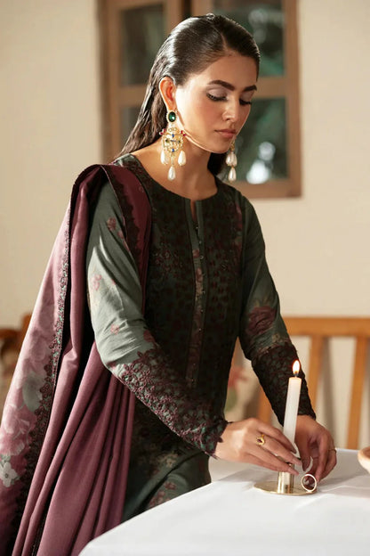 Iznik Embroidery 3PC Dhanak Suit JCH-110