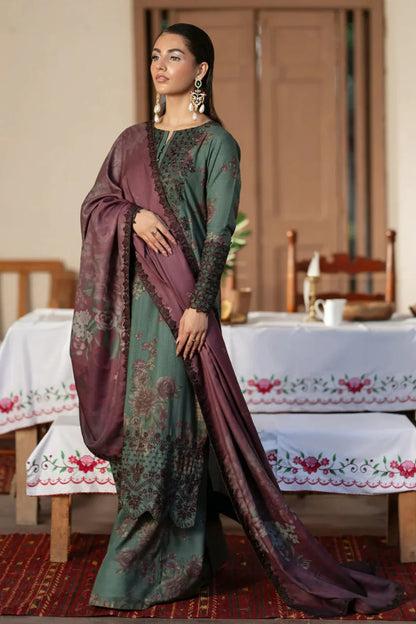 Iznik Embroidery 3PC Dhanak Suit JCH-110