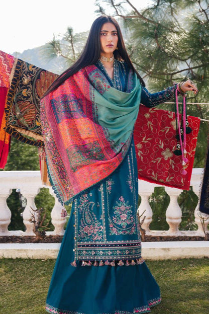 JCH-006 Hussain Rehar Heavy Embroidery 3PC Dhanak Suit