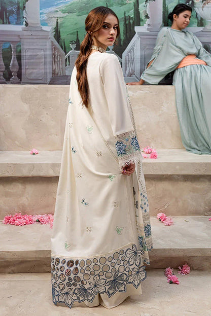 Qalamkar Heavy Embroidery 3PC Dhanak Suit JCH-075