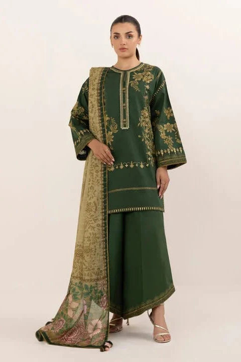 Sapphire Heavy Embroidery 3PC Dhanak Suit JCH-061