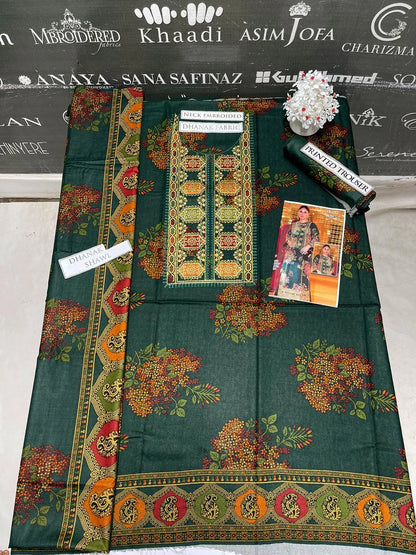 Aneelas (Kareena kapoor Special) Heavy Embroidery 3PC Dhanak Suit JCH-041