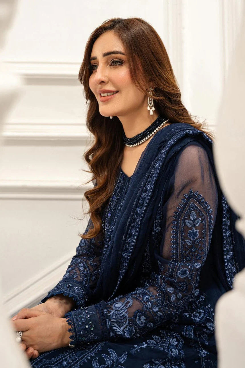Asim Jofa Heavy Embroidery 3PC Dhanak Suit JCH-112