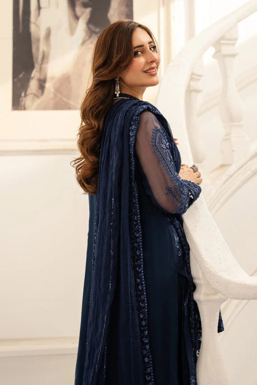 Asim Jofa Heavy Embroidery 3PC Dhanak Suit JCH-112