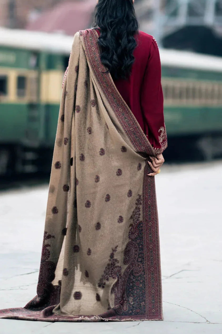 IzeI Embroidery 3PC Dhanak Suit JCH-080
