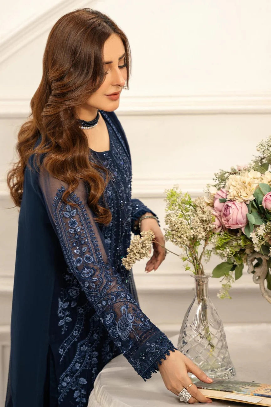 Asim Jofa Heavy Embroidery 3PC Dhanak Suit JCH-112