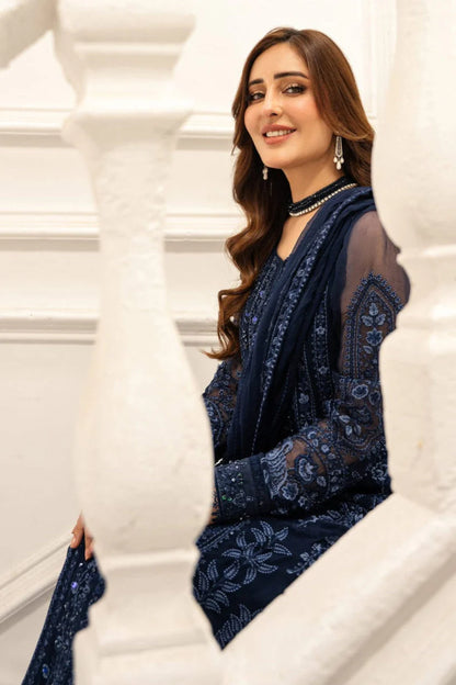 Asim Jofa Heavy Embroidery 3PC Dhanak Suit JCH-112