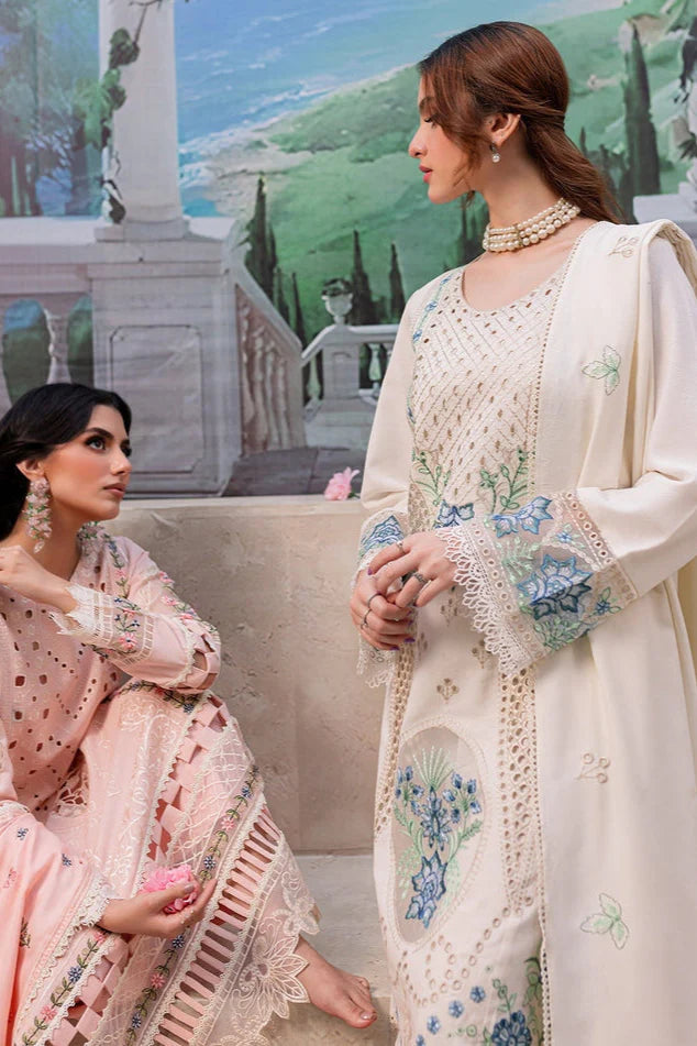 Qalamkar Heavy Embroidery 3PC Dhanak Suit JCH-075