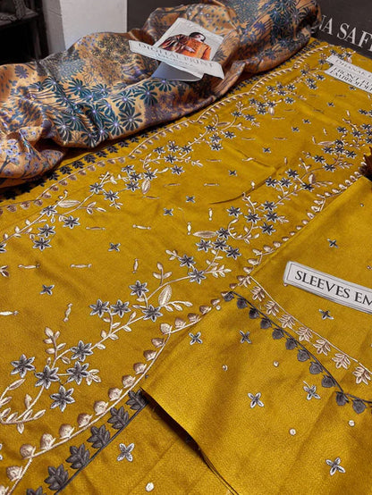 Sobia Nazir Heavy Embroidery 3PC Dhanak Suit JCH-184