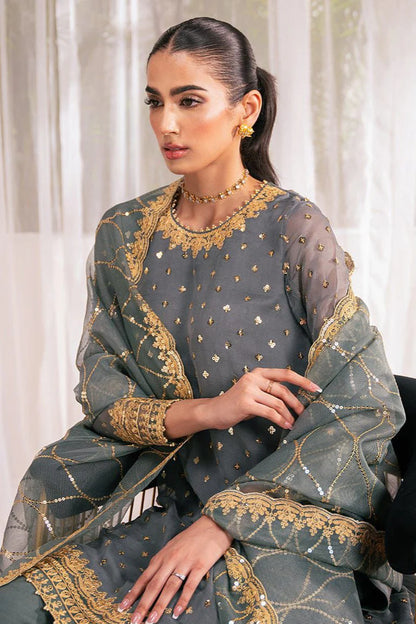 JCH-005 Cross Stitch Heavy Embroidery 3PC Dhanak Suit