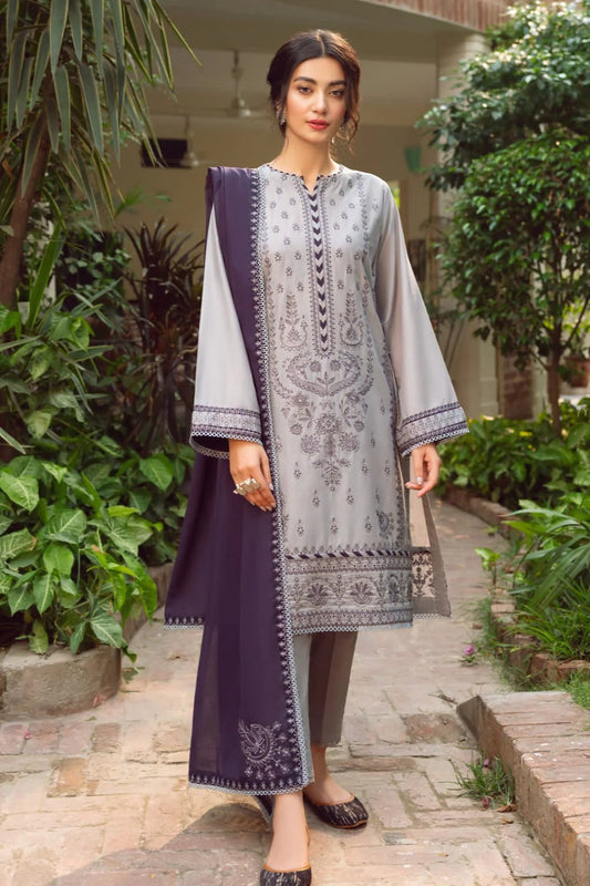 Jazmin Embroidery 3PC Dhanak Suit JCH-107
