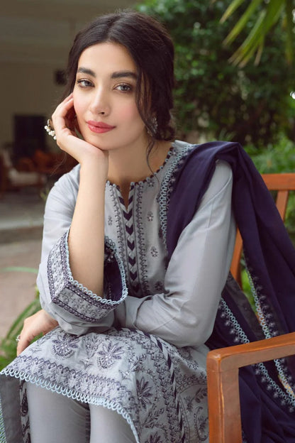Jazmin Embroidery 3PC Dhanak Suit JCH-107