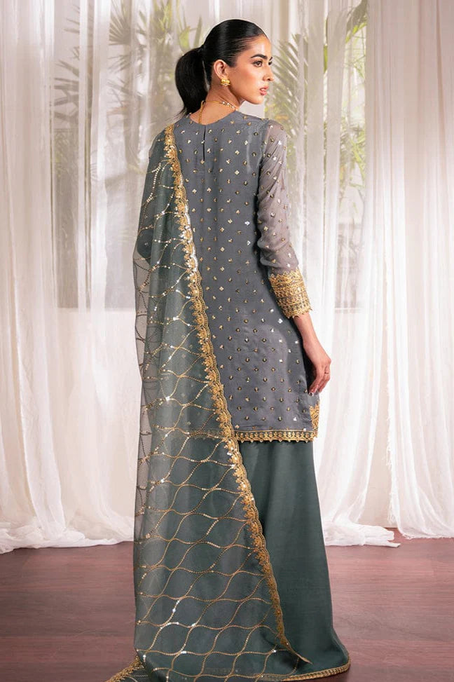 JCH-005 Cross Stitch Heavy Embroidery 3PC Dhanak Suit
