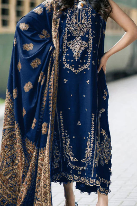 Bareeze Heavy Embroidery 3PC Linen Suit JCH-053