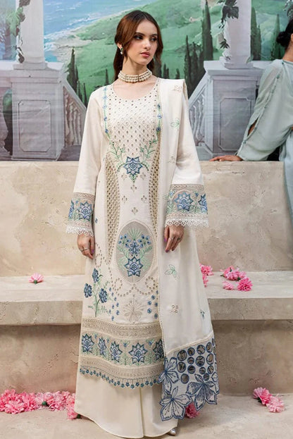 Qalamkar Heavy Embroidery 3PC Dhanak Suit JCH-075