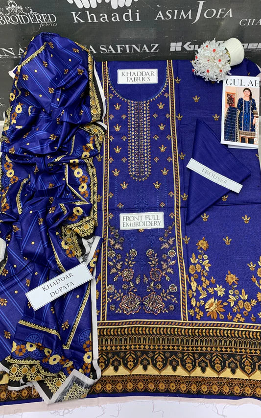 Bareeze Heavy Embroidery 3PC Khaddar Suit JCH-156