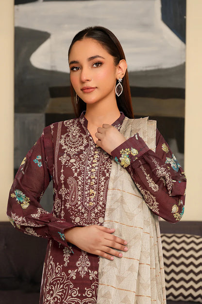 JHORA-615-FALCON PRINT LAWN 3PC
