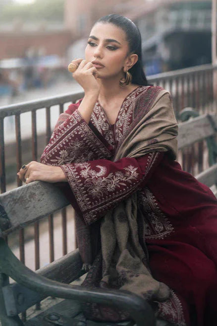 IzeI Embroidery 3PC Dhanak Suit JCH-080