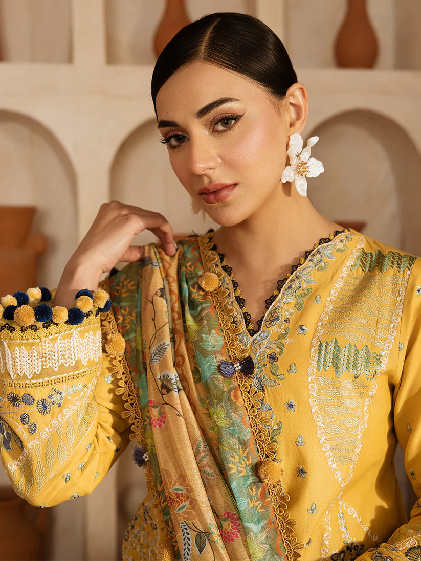 ILENA BY MAHNUR 3P LAWN UNSTICHED