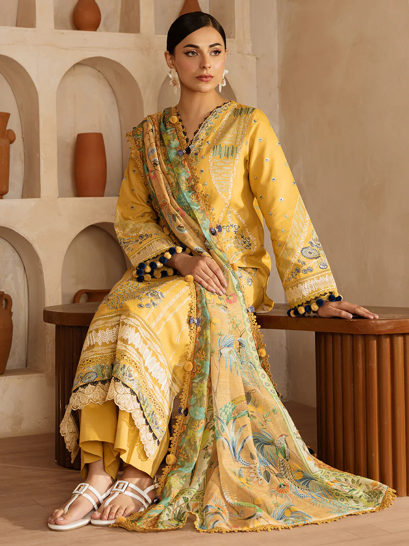 ILENA BY MAHNUR 3P LAWN UNSTICHED