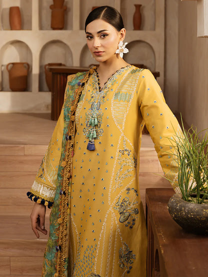 ILENA BY MAHNUR 3P LAWN UNSTICHED