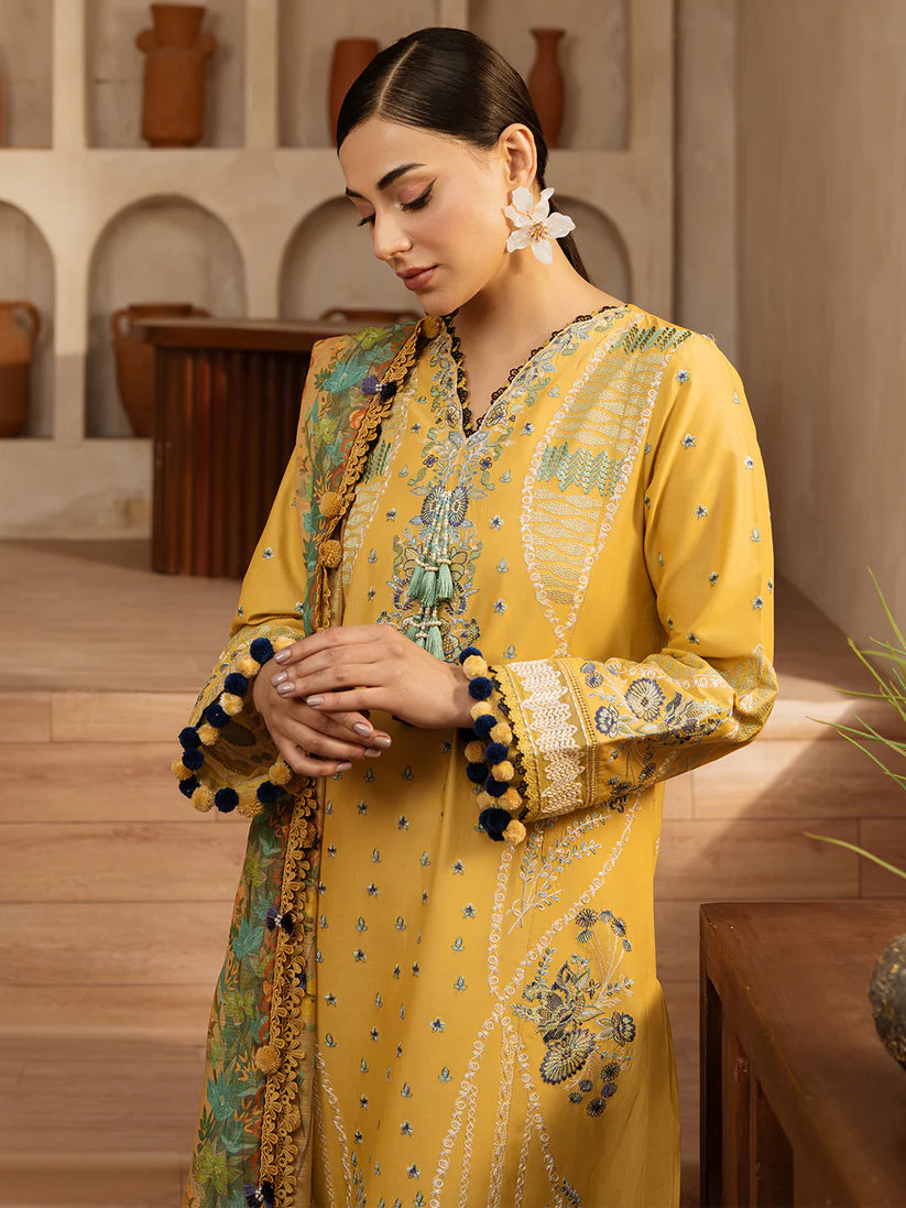 ILENA BY MAHNUR 3P LAWN UNSTICHED
