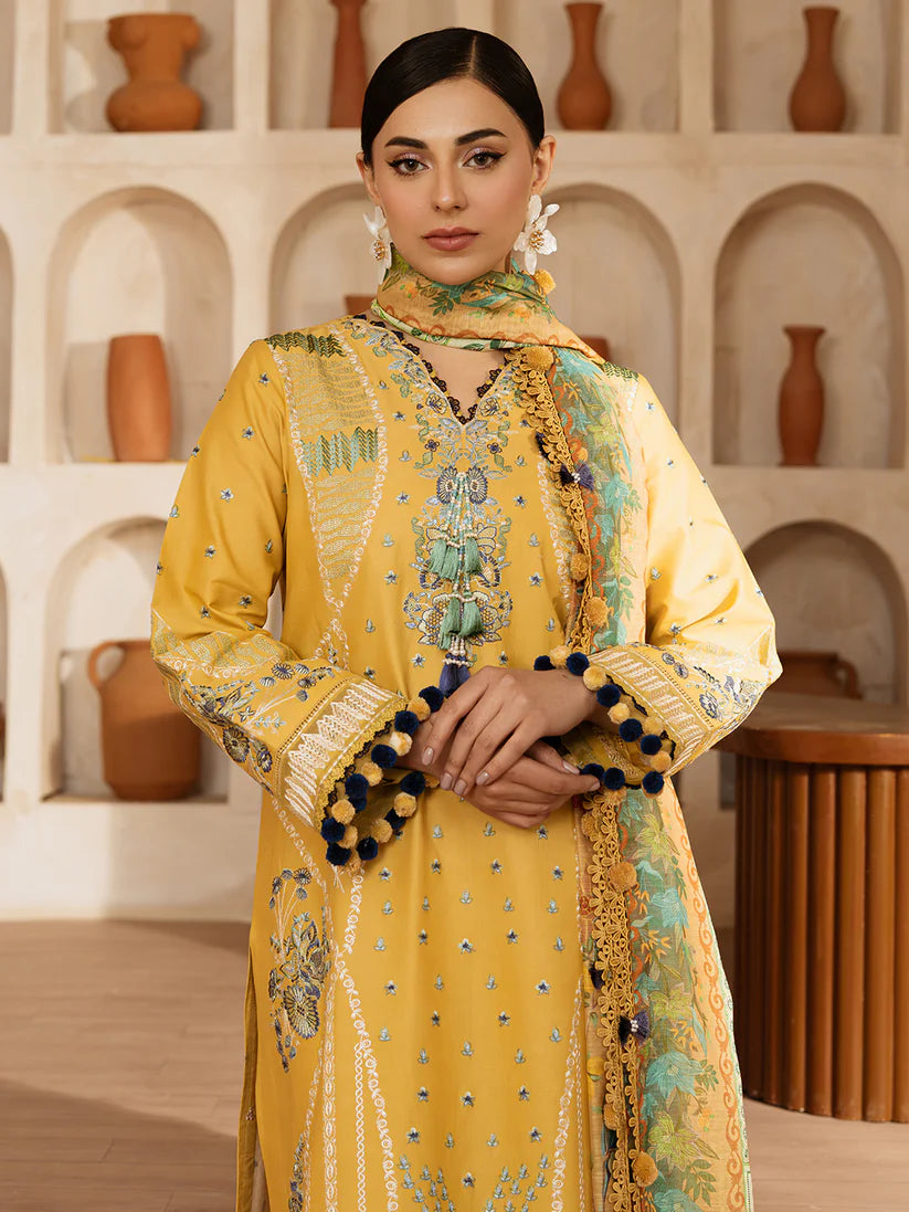 ILENA BY MAHNUR 3P LAWN UNSTICHED