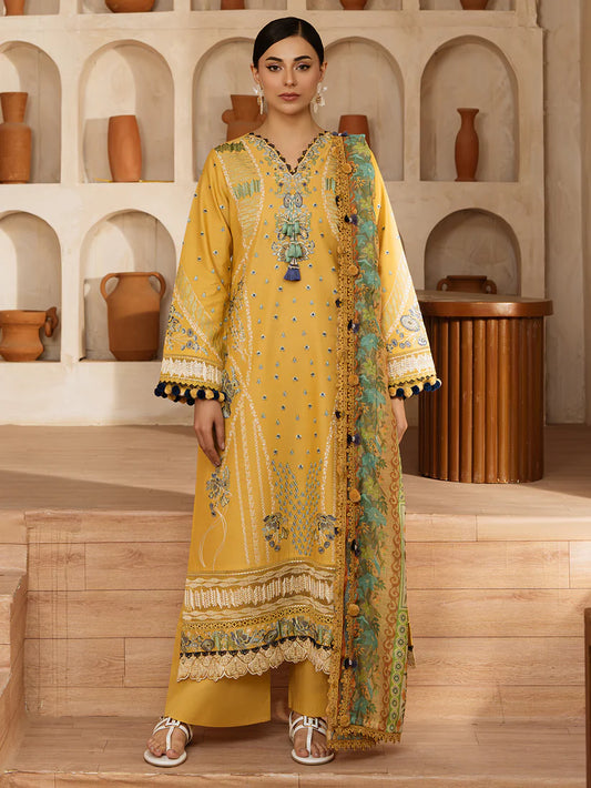 ILENA BY MAHNUR 3P LAWN UNSTICHED