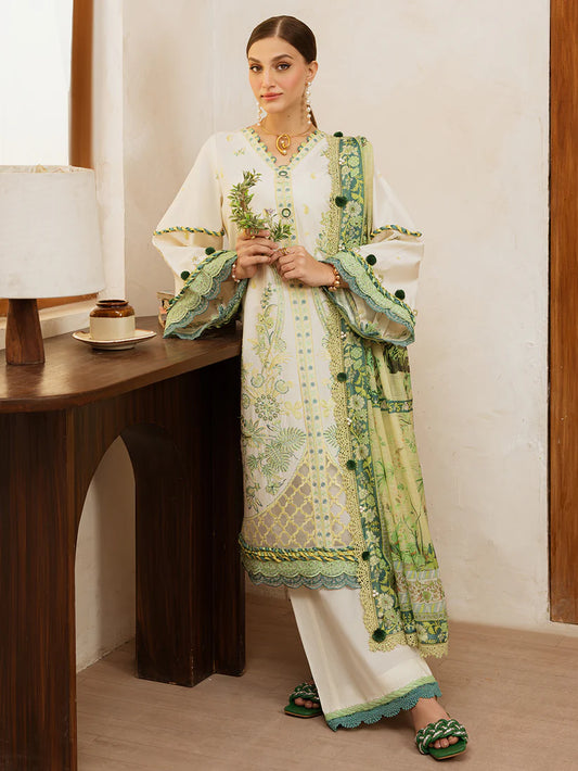 MAHGUL BY MAHNUR 3PC LAWN UNSTICHED