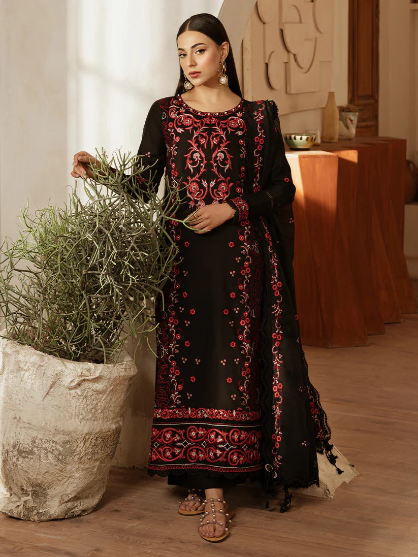 MEHARMAH BY MAHNUR 3PC LAWN UNSTICHED