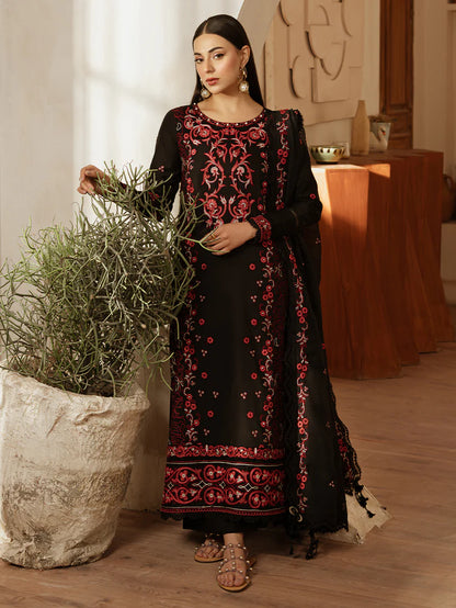 MEHARMAH BY MAHNUR 3PC LAWN UNSTICHED