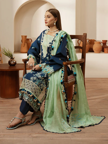 MIRAAL BY MAHNUR 3PC LAWN UNSTICHED