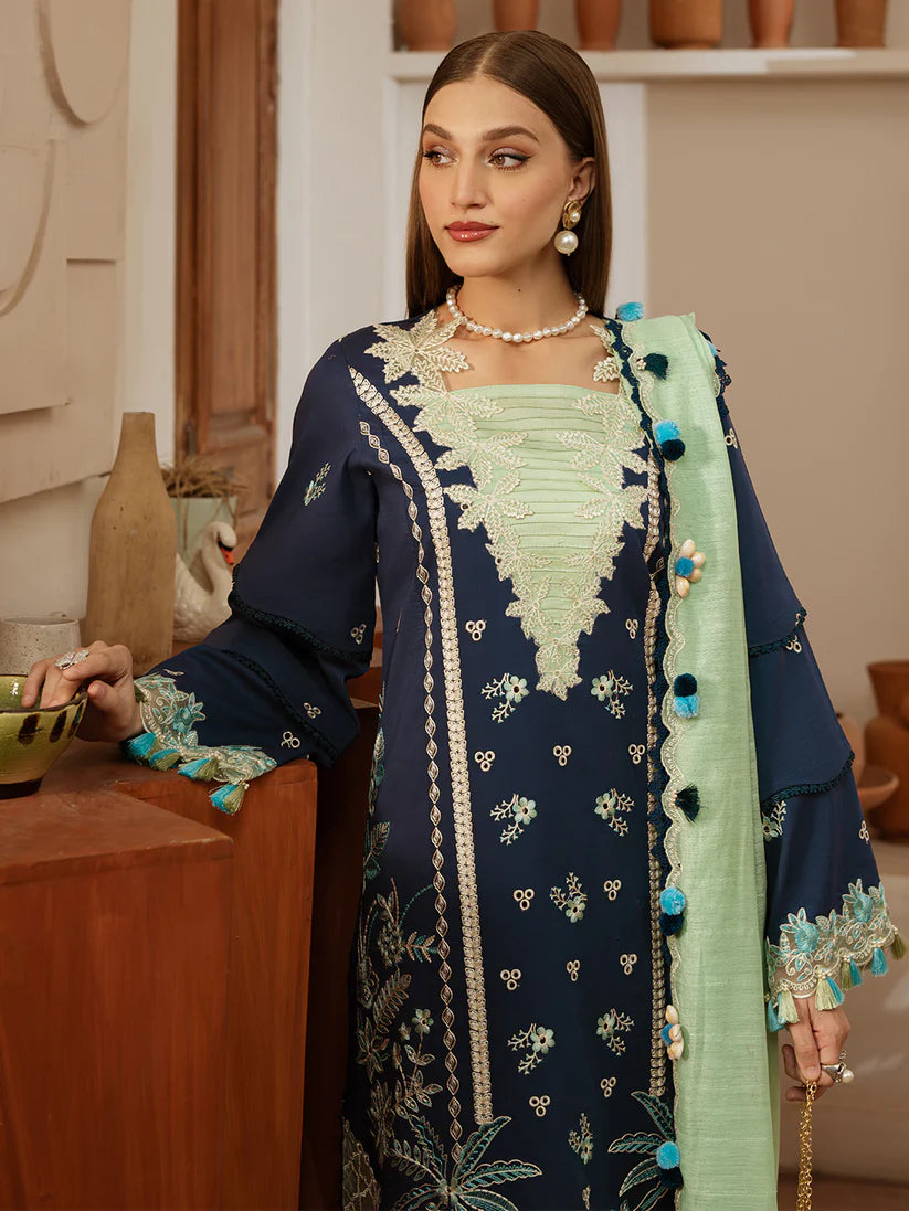 MIRAAL BY MAHNUR 3PC LAWN UNSTICHED